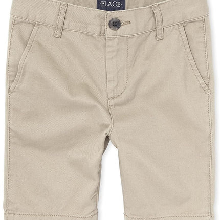 The Children's Place Boys' Uniform Chino Shorts, Sandwash, 12