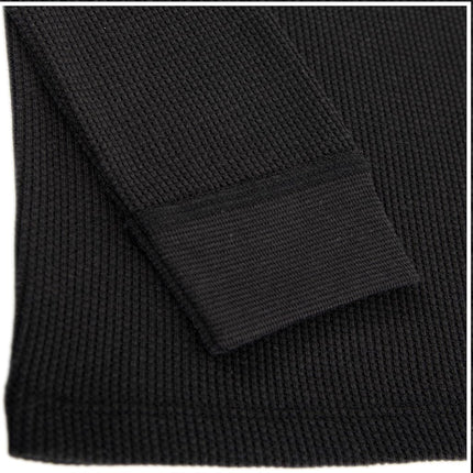 Ensemble de sous-vêtements gaufrés thermiques de qualité supérieure Fruit of the Loom pour garçons, Noir, 6-7 ans