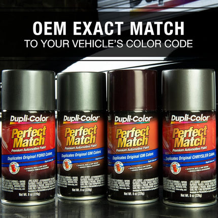 Dupli-Color EBGM03477 Pintura en aerosol automotriz Perfect Match – Gris medio metalizado de General Motors, 15 WA8573 – Lata de aerosol de 8 oz.