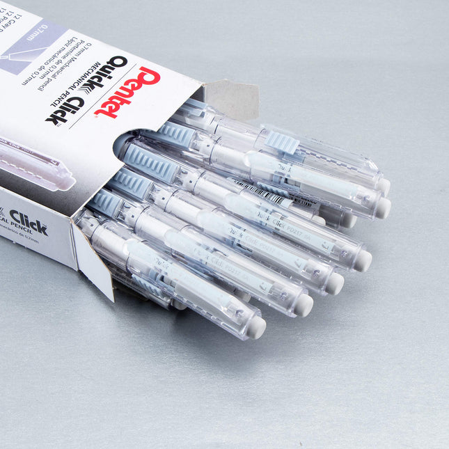 Crayon mécanique Pentel QUICK CLICK (0,7 mm), corps gris - PD217N