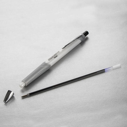 Pentel Glidewrite Signature Ballpoint Pen, (1.0mm) Medium, White Barrel, Black Ink, 3-pk (BX930WBP3A)
