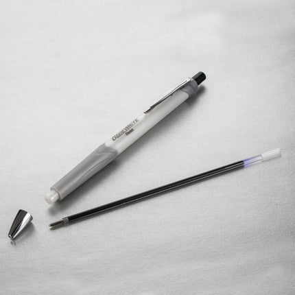 Bolígrafo Pentel Glidewrite Signature, (1.0mm) Mediano, Barril Blanco, Tinta Negra, Paquete de 3 (BX930WBP3A)