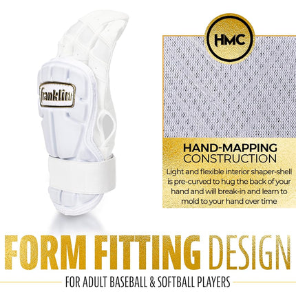 Franklin Sports Hand Guard PRT Unisex Adult, White, Large