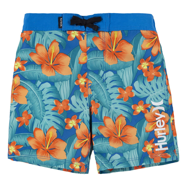Hurley Boys' Board Shorts, Neptune Blue/Floral, 2T