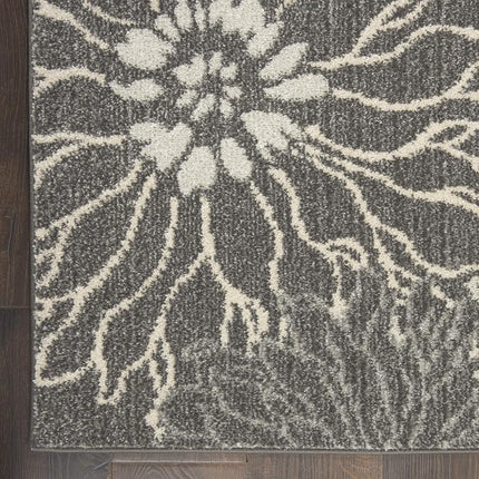 Nourison Charleston Black Sarouk 9.6-Feet by 13.6-Feet 100-Percent Wool Oversize Rug