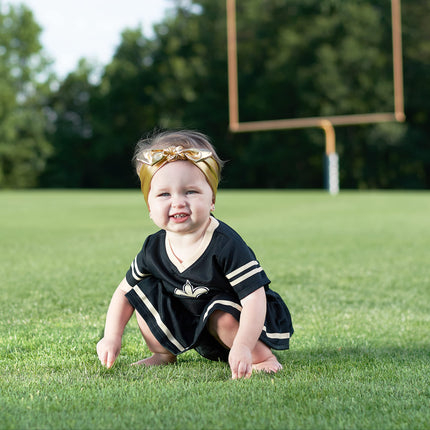 Vestido camiseta de equipo y cubrepañal Gerber de la NFL para niñas