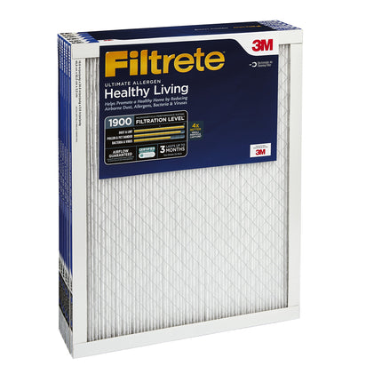 Filtrete MPR 1900 12 x 12 x 1 Healthy Living Ultimate Allergen Reduction AC Furnace Air Filter, Delivers Cleaner Air Throughout Your Home, 6-Pack