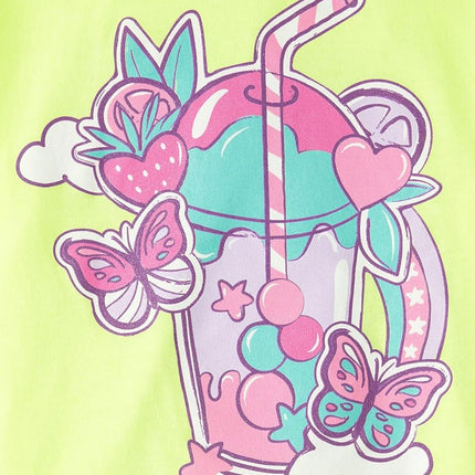 The Children's Place Boys' Gamer Short Sleeve Graphic T-Shirts,multipacks, Fruit Hearts/Drink/Butterfly, Medium