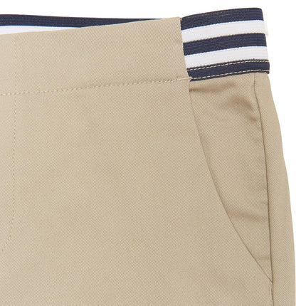 French Toast Girls Pull On Skinny Fit Stretch Pants with Elastic Waist and Pockets, School Uniform for Kids, Khaki, 14-15 Plus