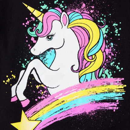 The Children's Place,Girls,Sports Short Sleeve Graphic T-Shirts,Multipacks,Unicorn Rainbow/Cheer/Dancer 3-Pack,Small