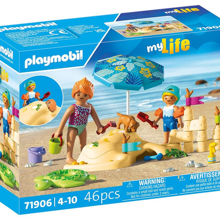 Playmobil | Vacation on the Beach | Family Fun on the Beach | Toy from 4 Years | Gift for Children | Encourages Creativity & Role Play | Beach Adventure with Figures & Accessories | 71906