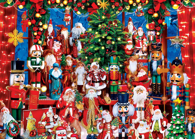 Masterpieces 500 Piece Glitter Christmas Jigsaw Puzzle - Holiday Festivities - 15"x21"