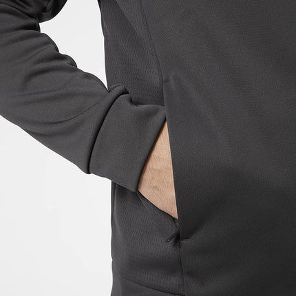 Helly Hansen Mens Crew Fleece Jacket, L, Ebony