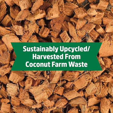 Back to The Roots 100% Organic Expanding Coconut Husk Chip Mulch Block for Gardening, 10lb