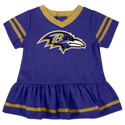 Gerber Girls NFL Nappy Dress & Nappy Cover, Team Colour, 6-12 Months