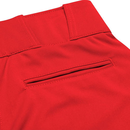Champro Women's Tournament Traditional Low-Rise Polyester Softball Pant, XX-Large, Scarlet