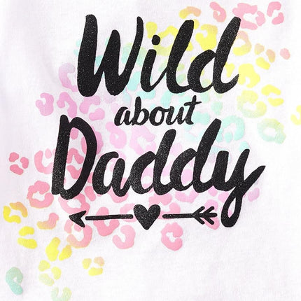 The Children's Place T-shirts graphiques à manches courtes pour bébés filles et tout-petites, motif licornes, papillons, tendances, lot de 3, Wild/Dad Chick/Princess, 18-24 mois