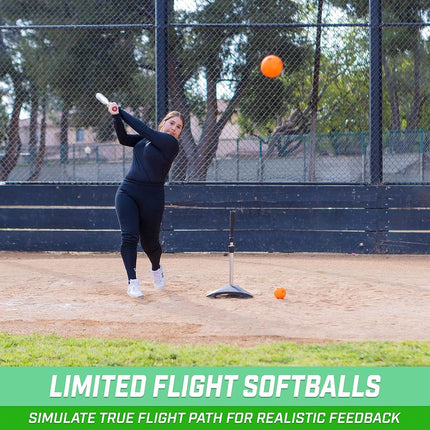 GoSports Baseball & Softball Limited Flight Modern Training Balls - 12 Pack - Regulation Size, Choose Your Sport