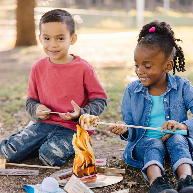 Melissa & Doug Mon kit de jeu du feu de camp S'mores et plus à explorer – 23 pièces