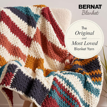 Bernat Blanket Leather Rust Yarn - 2 Pack of 300g/10.5oz - Polyester - 6 Super Bulky - 220 Yards - Knitting/Crochet