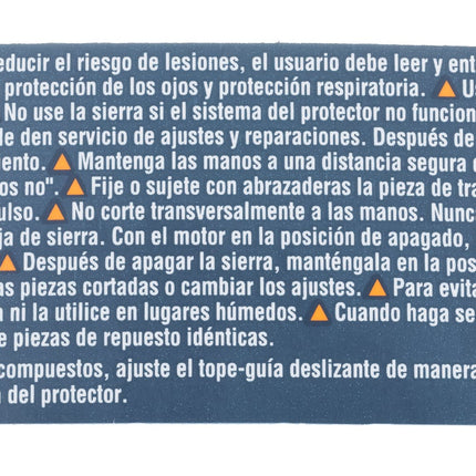 Bosch Parts 2610916800 Warning Label