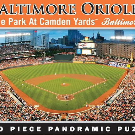 MasterPieces Rompecabezas Deportivo de 1000 Piezas - MLB Baltimore Orioles Vista Panorámica Central - 13"x39"