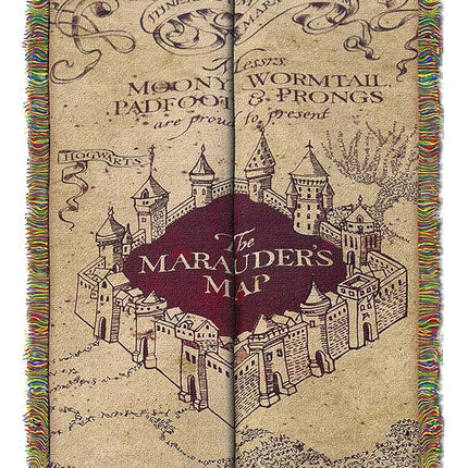 Northwest Throw Blanket, Polyester, Marauders Map,