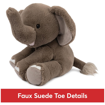 Peluche de elefante Chai GUND, animal de peluche premium para edades de 1 año en adelante, gris, 25.4 cm