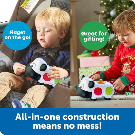 Learning Resources Dottie the Fine Motor Cow, Sensory Fidget Fine Motor Skills Farm Animal Toy for Toddlers, Early Years, Ages 18 mos +