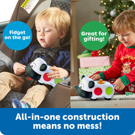 Learning Resources Dottie the Fine Motor Cow, Sensory Fidget Fine Motor Skills Farm Animal Toy for Toddlers, Early Years, Ages 18 mos +