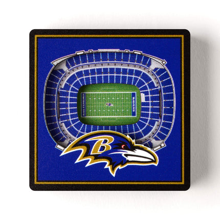 YouTheFan NFL Baltimore Ravens 3D StadiumView Magnets - M&T Bank Stadium