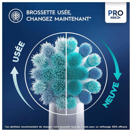 Oral-B Pro Kids Spiderman Electric Toothbrush Heads 4 Pack Gentle Brushing