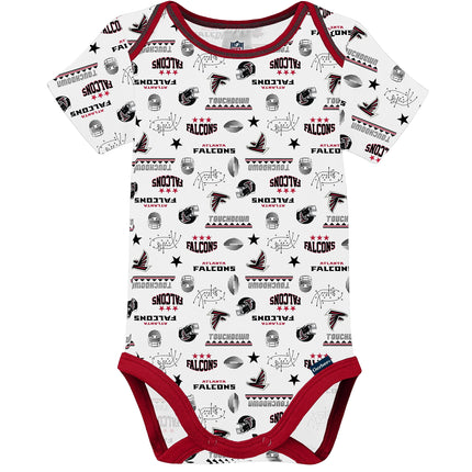NFL Baby Boys 3 Pack Short Sleeve Bodysuit