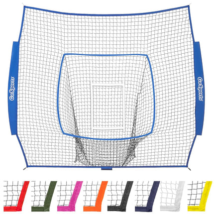 GoSports Team Tone Replacement 7 ft x 7 ft Baseball/Softball Net - Compatible with GoSports Brand 7 ft x 7 ft Baseball Net - Frame Not Included - Royal