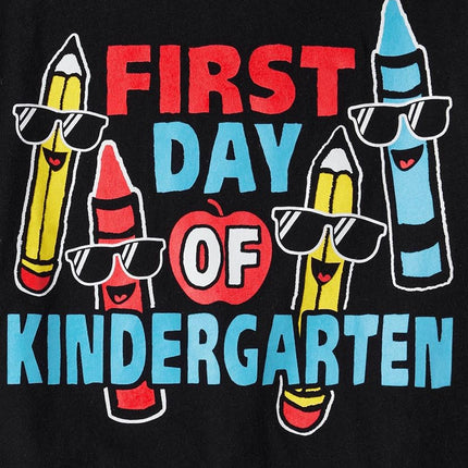 The Children's Place T-shirts graphiques à manches courtes pour garçons School Days, paquet multiple, pour la première journée de maternelle/école/vacances, taille M