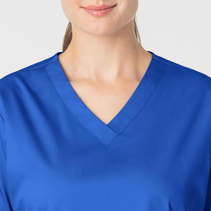 WonderWink 101XROYA3XL WonderWORK Women's V-Neck Top, Royal, Extended-3XL Size