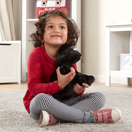 Melissa & Doug Benson Black Lab - Perro de Peluche Labrador Negro - Extra Grande, Suave, Perro Negro para Edades de 3 años en Adelante