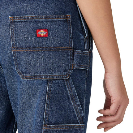 Dickies Women's Denim Boyfriend Bib Overall, Retro Stonewash, S