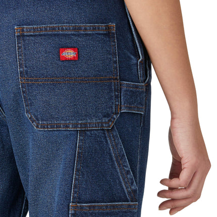 Dickies Women's Denim Boyfriend Bib Overall, Retro Stonewash, S