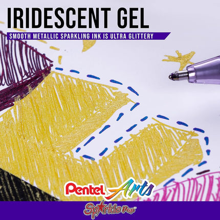 Sparkle Pop Metallic Gel Pen, (1.0mm) Bold Line, Orange-Yellow