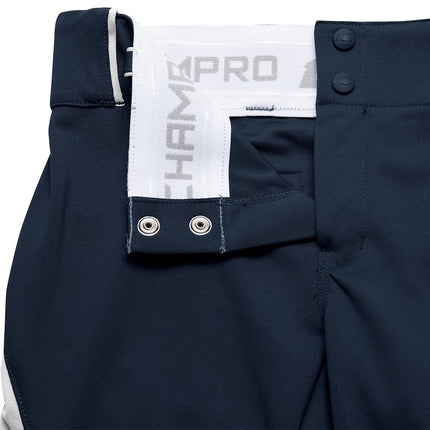 Pantalon de softball traditionnel taille basse Champro Surge avec passepoil tressé de couleur contrastée