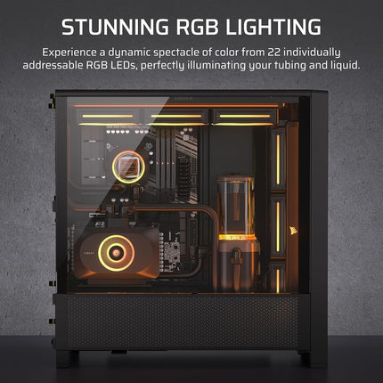 Corsair iCUE LINK XD6 RGB ELITE Pump/Reservoir Unit – FlowDrive Max Pump, Built-In Temperature Sensor, 22 Addressable RGB LEDs, 440ml Transparent Nylon Reservoir