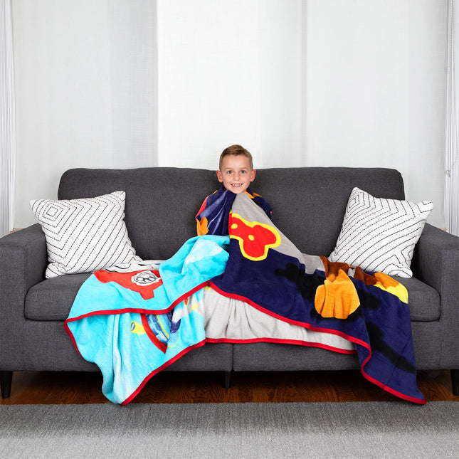 Franco Kids Bedding Super Soft Plush Micro Raschel Blanket, 62 in x 90 in, Paw Patrol