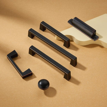 khtumeware 10 Pack 3" Drawer Pulls Oil Rubbed Bronze Cabinet Cup Pulls Kitchen Hardware Cabinet Handles Drawer Handles Knobs 3 inch Hole Center