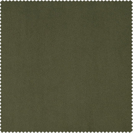 HPD Half Price Drapes Extra Wide Signature Blackout Velvet Curtains 96 Inch Long 1 Panel, 4-Pass Hotel Blackout Lined Window Curtains Thermal Blackout Curtains for Bedroom 100W x 96L, Hunter Green