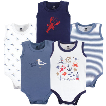 Hudson Baby Unisex Baby Cotton Sleeveless Bodysuit