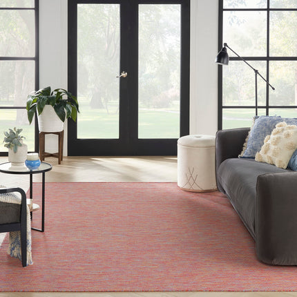 Nourison Positano Rainbow 7' x 10' Area Rug, Modern, Solid, Indoor/Outdoor, Easy Cleaning, Non Shedding, Bed Room, Living Room, Deck, Backyard