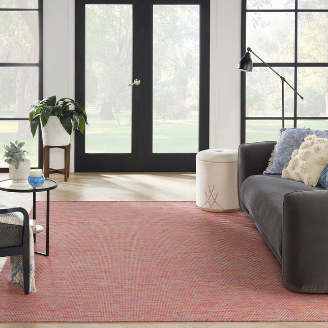 Nourison Positano Rainbow 7' x 10' Area Rug, Modern, Solid, Indoor/Outdoor, Easy Cleaning, Non Shedding, Bed Room, Living Room, Deck, Backyard