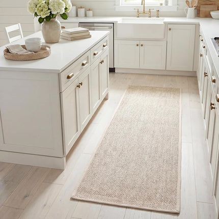 SAFAVIEH Natural Fiber Rug for Living Room, Dining Room, Bedroom - Natural Fiber Collection, Short Pile, in Natural and Beige, 76 X 183 cm