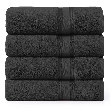 LANE LINEN 100% Cotton Bath Towels 4 Pack (30"x60"